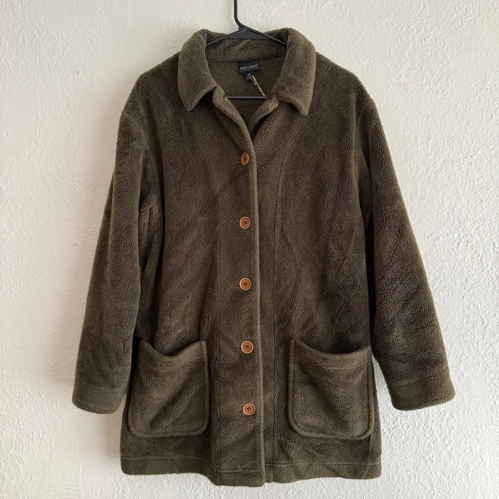Vintage Karen Kane fleece overcoat - Picture 1 of 3